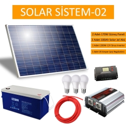 Güneş enerji paneli solar paket 02