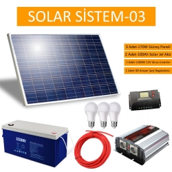 Güneş enerji paneli solar paket 03