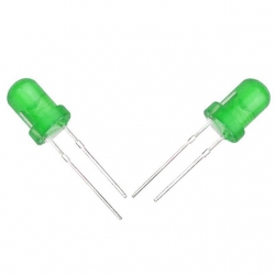 Halmet Mantar Led 5Mm Yeşil Mat