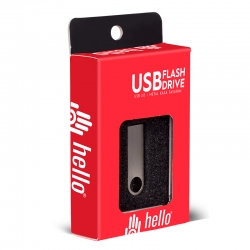 Hello 32 gb metal usb flash bellek metal kutulu
