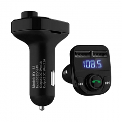 Hello hl-19680 x8 12-24 volt fm transmitter hizli şarj destekli çift usb/sd/bluetooth