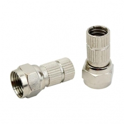 Herz HRF-03 RG6/U6 22 Mm Siyah Contalı F Konnektör (100'Lü Poşet)