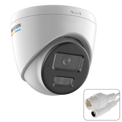 Hikvision ds-2cd1347g2h-liuf dome ip kamera 4mp 2.8mm hibrit renkli gece görüş metal iç mekan