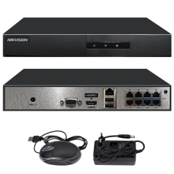 Hikvision ds-7108ni-q1/8p/m ip nvr kayıt cihazı 8 kanal 4mp poe