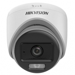 Hikvision TVI-AHD 2MP 2.8Mm Sabit Lensli Colorvu IR Turret Dome Analog Kamera (DS-2CE70DF0T-LPFS)