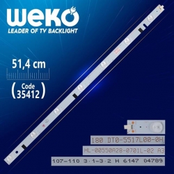 HL-00550A28-0701L-02 A3 6*13 - D4 107-110 3.1-3.2 H - 51.4 Cm 7 Ledli - WK-996 Led Tv Bar