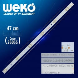 Hl-2a480a28-0302l-01 a0 - 8d2a-dlm4-800600 - left - 47 cm 6 ledli - (wk-827)