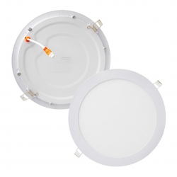 Horoz slim-18 18 watt 6400k 205 mm smd led siva alti beyaz spot panel (2li paket)(056-003-018)