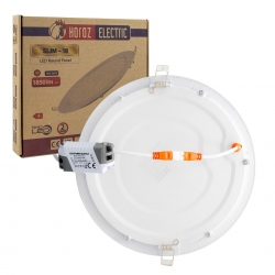 Horoz slim-18 18 watt 6400k 205 mm smd led siva alti beyaz spot panel (2li paket)(056-003-018)