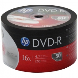 Hp dme00070-3 dvd-r 4.7 gb 120 min 16x 50li paket fiyat