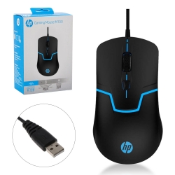 Hp-m100 kablolu oyuncu mouse 1600 dpi ledli