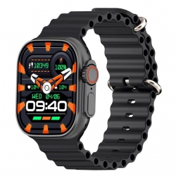 Hytech W69 Watch IOS Ve Android Uyumlu Mactive 2.05 İnç Geniş Ekranlı Siyah Akıllı Saat
