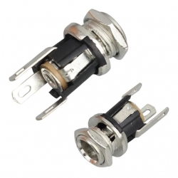 IC-258A Dc Jak Üstten Somunlu 2.1Mm Somunlu Ø8mm