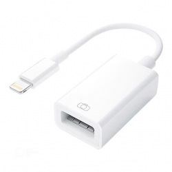 İpad İphone Lightning Uyumlu USB Girişli OTG Çevirici Adaptör (Flash Bellek-Mouse-Klavye Bağlamak İçin)