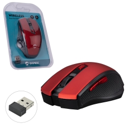 Kablosuz mouse 2.4ghz 1600dpi kirmizi everest smw-777