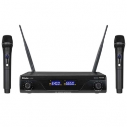 König K-700 Y-Y Profesyonel 663-694Mhz 2 Yaka 2 Kanal Uhf 2X50 Kablosuz Telsiz Mikrofon