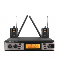 König K-990 Y-Y Çift Kanal UHF Telsiz Yaka Mikrofon
