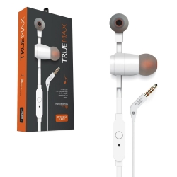 Kulakiçi kulaklik mikrofonlu 3.5mm beyaz powerway truemax