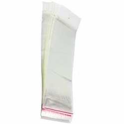 Kumanda Poşeti Askılı Şeffaf 25X8 Cm (100 Adet)