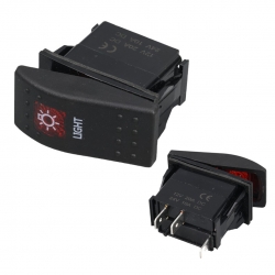Lamba göstergesi işikli 3p on-off 12-24v marin switch (ic-134m-s4)