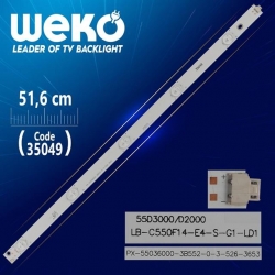 LB-C550F14-E4-S-G1-LD1 - LB55036 V0 - 51.6 Cm 5 Ledli - WK-226/WK-232 Led Tv Bar