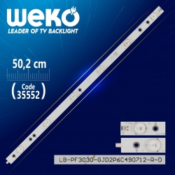 Lb-pf3030 gjd2p6c490712-r-d - 49ael2-r b - 50.2 cm 6 ledli - (wk-436)
