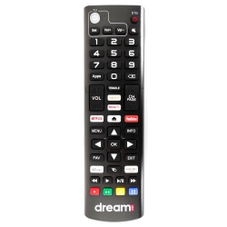 Lcd led kumanda dreamstar android universal netflix youtube free iptv mydream tv disnep tuşlu