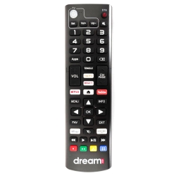Lcd led kumanda dreamstar android universal netflix youtube free iptv mydream tv disnep tuşlu