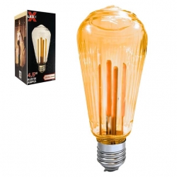 Ledx ST-64 Kırılmaz Gövde 4,5 Watt Çizgili Rustik Ampul