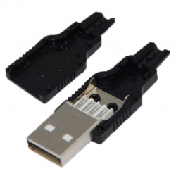 Lehimlenebilir usb a erkek soket (ic-264a)