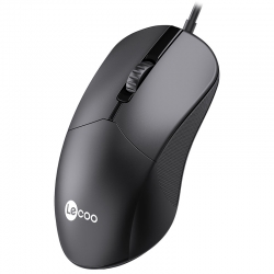 Lenovo lecoo m1102 1200 dpi 3 tuşlu usb kablolu optik mouse siyah
