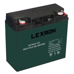 Lexron-mt24 jel elektrikli araç aküsü 12v 24ah (181x77x170mm)