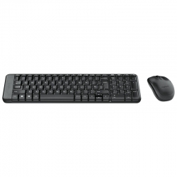 Logitech mk220 q tr siyah kablosuz klavye+mouse set