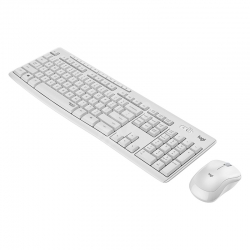 Logitech mk295 q tr beyaz sessiz kablosuz klavye+mouse set