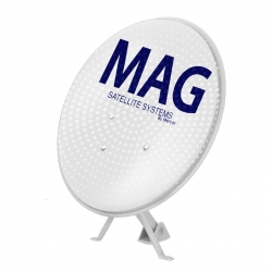 Mag 70 cm delikli ofset beyaz çanak anten (10lu paket)