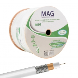 Mag rg59 fa mini dual bitişik 48 tel anten kablosu (300 metre)