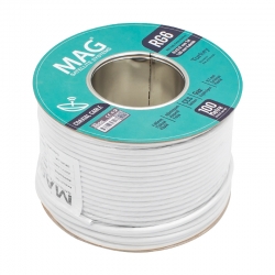 Mag rg6/u6 1.00 mm 64*0.12 tel ccs makarali yerli üretim anten kablosu  (100 metre)