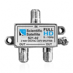 Mag S21-02 1/2 Yollu Kablo TV Sinyal Ayırıcı Splitter - 5-1000 Mhz Frekans Bölücü Çoklayıcı
