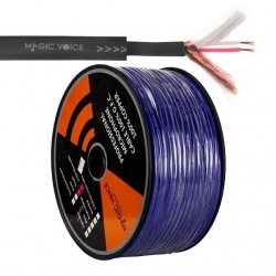 Magicvoice B96 Profesyonel 2 Damarlı Blendajlı Enstrüman Mikrofon Kablosu Stereo 100 Metre (Mor)