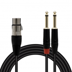 Magicvoice ld369a canon erkek + 6.3 mono erkek 5 metre kablo