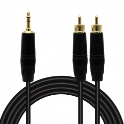 Magicvoice ld387a 2xrca erkek + 3.5 mm stereo erkek 1.5 metre kablo