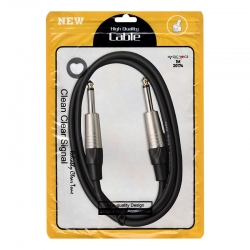 Magicvoice ld393a 6.3 mm mono erkek + 6.3 mm mono erkek 1 metre kablo