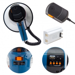 Magicvoice ml-687 bluetooth-usb-aux-sd-girişli maykli 100 watt-şarj üniteli+harici pil yuvali  megafon