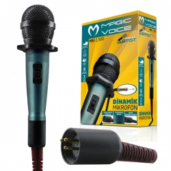 Magicvoice mv-1300 kablolu dinamik el mikrofonu