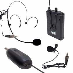 Magicvoice Mv-19599 UHF Kablosuz Enstrüman Uyumlu Jack Girişli İkili Mikrofon Set