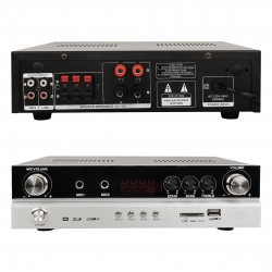 Magicvoice mv-22561 160 watt usb/sd/bt/uk bluetoothlu stereo 2 mikrofon girişli trafosuz anfi