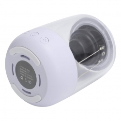 Magicvoice mv-24696 600 mah taşinabilir rgb mikrofonlu aux/tf/bluetooth 3 w hoparlör speaker (beyaz)
