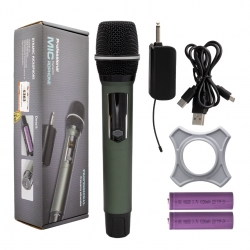 Magicvoice mv-5363 uhf kablosuz tekli el mikrofonu (receiver ve mikrofon şarjli)