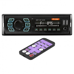 Magicvoice mv-5415 çift usb/sd/fm/aux/bluetooth kumandali mekaniksiz oto teyp 4x55 watt