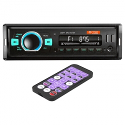 Magicvoice mv-5416 çift usb/sd/fm/aux/bluetooth kumandali mekaniksiz oto teyp 4x55 watt